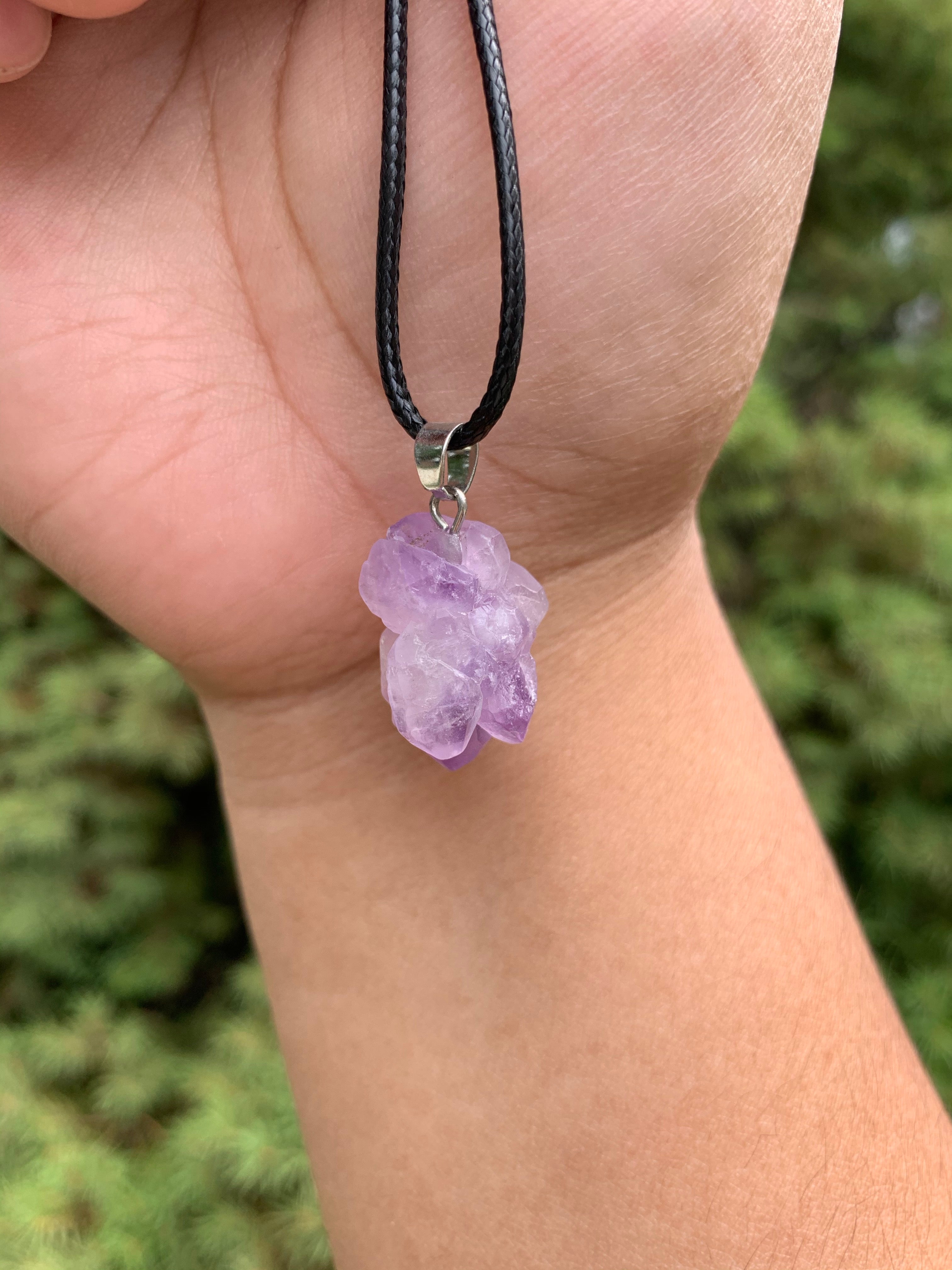 Amethyst Cluster Necklace