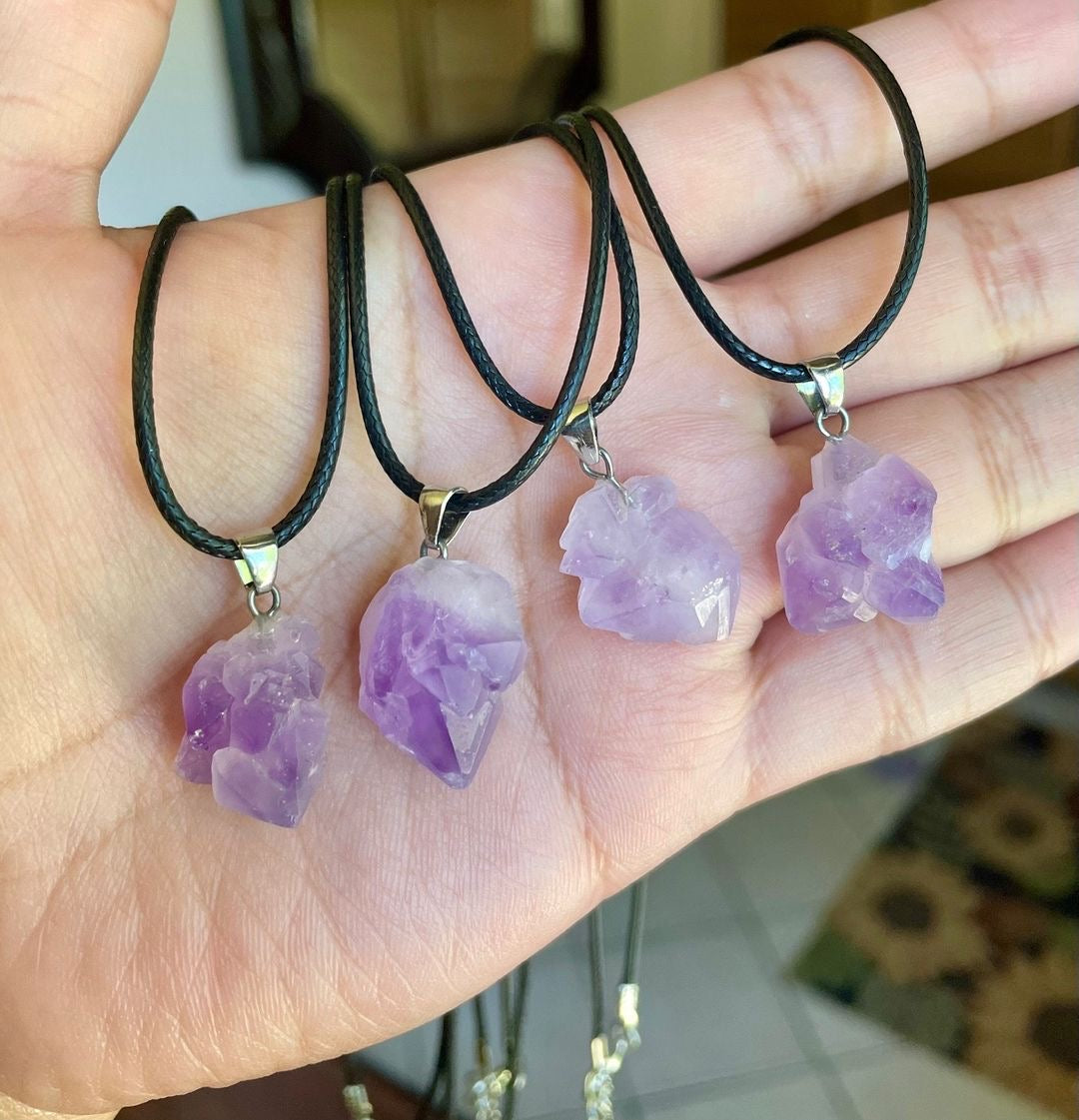Amethyst Cluster Necklace