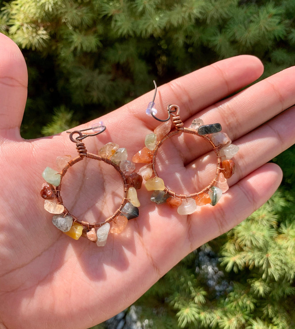 Handmade Crystal Earrings - Natural Gemstones Artisan Crafted (TikTok LIVE SALE)