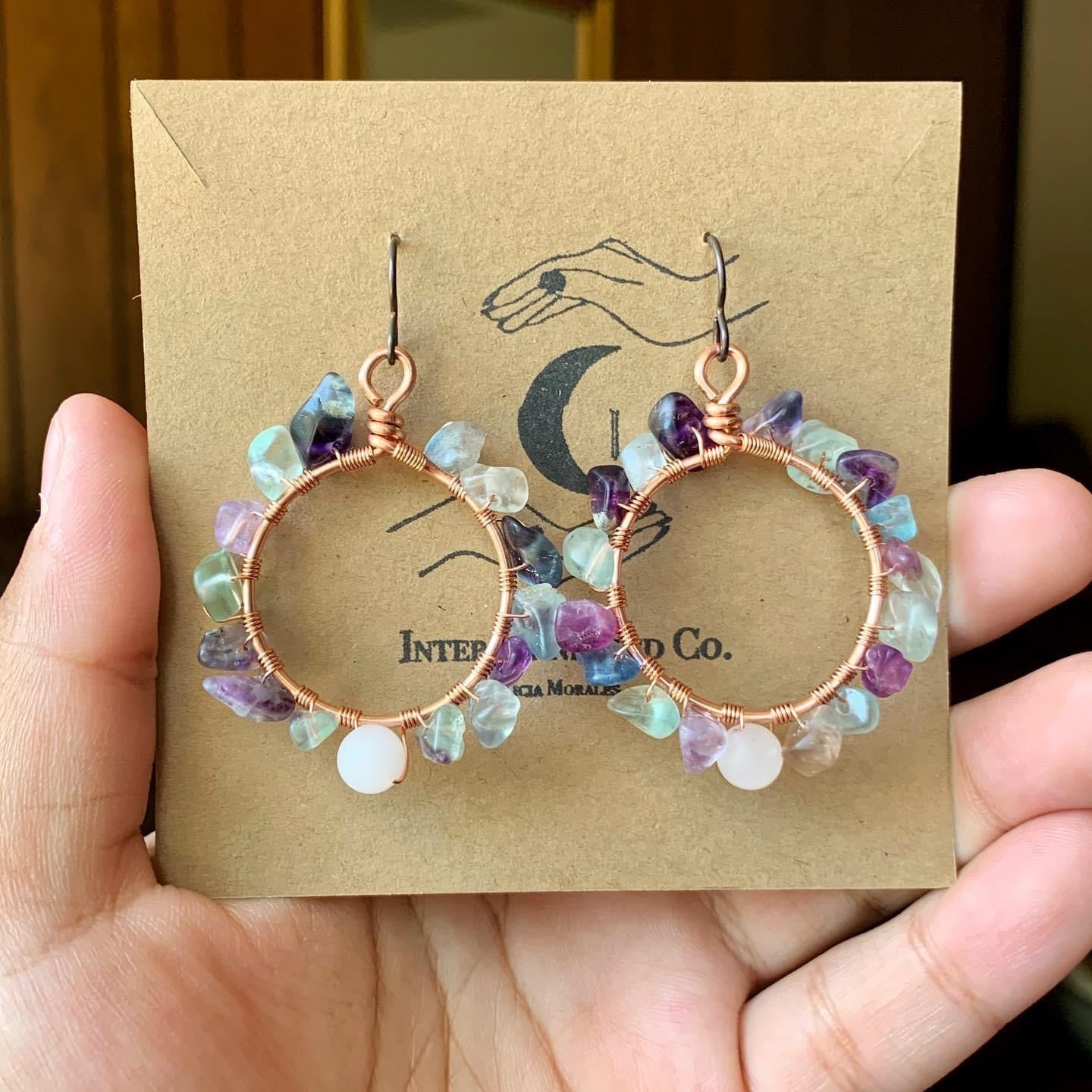 Handmade Crystal Earrings - Natural Gemstones Artisan Crafted (TikTok LIVE SALE)