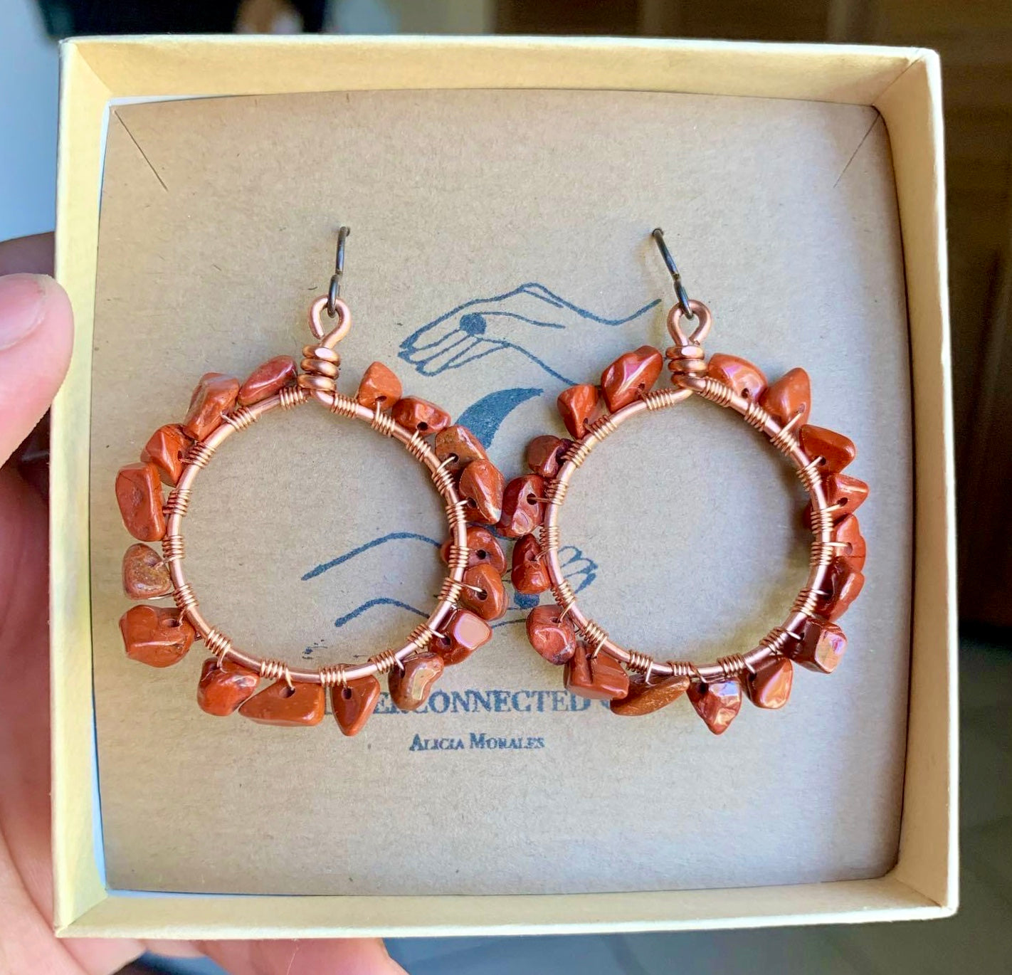 Sunflower Hoop Earrings