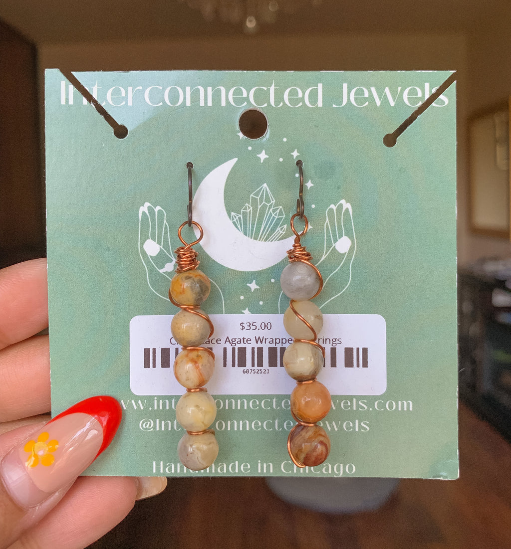 Handmade Crystal Earrings - Natural Gemstones Artisan Crafted (TikTok LIVE SALE)